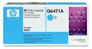 HP originální toner Q6471A, (502A) cyan, 4000str., HP Color LaserJet 3600, n, dn, dtn
