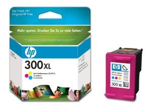 HP originální ink CC644EE, HP 300XL, color, 440str., 11ml, HP DeskJet D2560, F4280, F4500