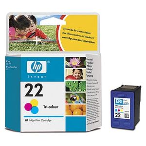 HP originální ink C9352AE, HP 22, color, 138str., 5ml, HP PSC-1410, DeskJet F380, D2300, O
