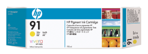 HP originální ink C9469A, HP 91, yellow, 775ml, HP Designjet Z6100