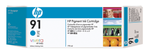HP originální ink C9467A, HP 91, cyan, 775ml, HP Designjet Z6100