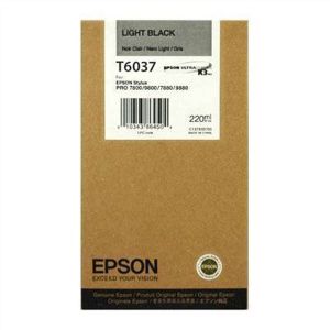 EPSON originální ink C13T603700, light black, 220ml, EPSON Stylus Pro 7800, 7880, 9800, 98