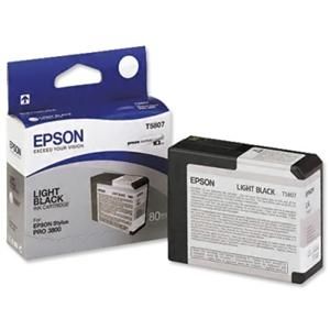 EPSON originální ink C13T580700, light black, 80ml, EPSON Stylus Pro 3800