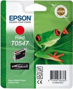 EPSON originální ink C13T054740, red, 400str., 13ml, EPSON Stylus Photo R800, R1800