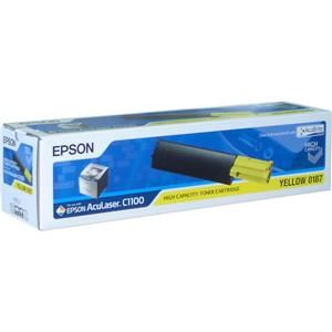 EPSON originální toner C13S050187, yellow, 4000str., high capacity, EPSON AcuLaser C1100,