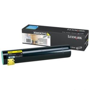 LEXMARK originální toner X945X2Y, yellow, 22000str., LEXMARK X945
