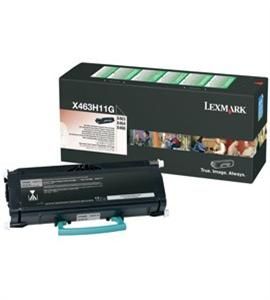 LEXMARK originální toner X463H11G, black, 9000str., return, LEXMARK X463
