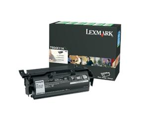 LEXMARK originální toner T654X11E, black, 36000str., return, high capacity, LEXMARK T654