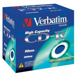 VERBATIM CD-R, 43428, DataLife, 10-pack, 800MB, Extra Protection, 40x, 90min., 12cm, bez m
