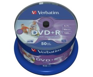VERBATIM DVD+R, 43512, DataLife PLUS, 50-pack, 4.7GB, 16x, 12cm, Professional, Advanced Az