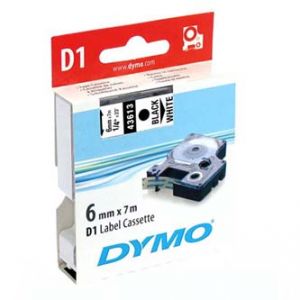 DYMO Originální páska D1 43613 / S0720780 černý tisk/bílý podklad,