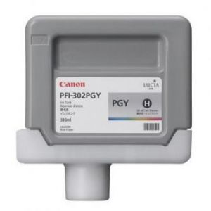 CANON originální ink PFI302PGY, photo grey, 330ml, 2218B001, CANON iPF-8100, 9100
