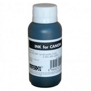 LOGO samostatný inkoust pro BCI3BK, black, 100 ml, pro CANON BJC6000, 6100, S 400, 450, 45