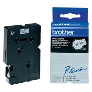 BROTHER TC-291 bílá / černá (9mm)