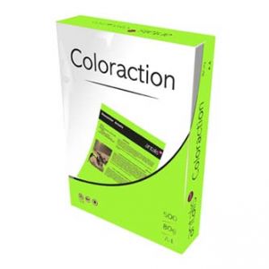 Xerografický papír Coloraction, Java, A4, 80 g/m2, středně zelený, 100 listů, vhodný pro i