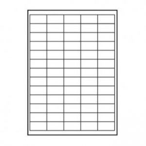LOGO etikety 38mm x 21.2mm, A4, matné, bílé, 65 etiket, 140g/m2, baleno po 10 ks, pro inko