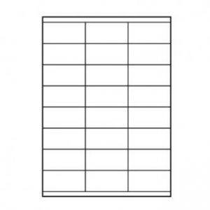 LOGO etikety 70mm x 36mm, A4, matné, bílé, 24 etikety, 140g/m2, baleno po 25 ks, pro inkou