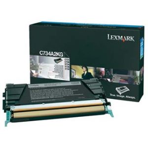 LEXMARK originální toner C734A2KG, black, 8000str., LEXMARK C734, C736, X734, X736