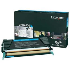 LEXMARK - Azurová - originál - kazeta s barvivem LCCP - pro C734DN, 734dtn, 734dw, 734n, 7