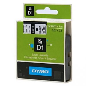 DYMO Originální páska D1 45013 12mm x 7m černý tisk/bílý podklad