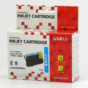 LOGO kompatibilní ink s C13T044240, cyan, 17ml, high capacity, pro EPSON Stylus C84, C64,
