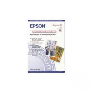 EPSON Ultrasmooth Fine Art Paper, umělecký papír, matný, ultrajemný, bílý, A3+ , 325g