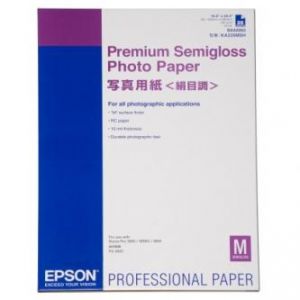 EPSON Premium Semigloss Photo - foto papír, pololesklý, bílý, Stylus Photo, 251g, A2,25 ks
