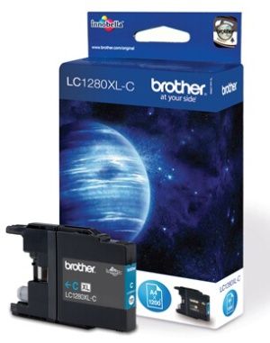 BROTHER originální ink LC-1280XLC, cyan, 1200str., high capacity, BROTHER MFC-J6910DW