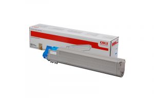 OKI originální toner 43837131, cyan, 22000str., OKI C9655