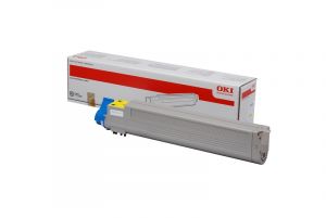 OKI originální toner 43837129, yellow, 22000str., OKI C9655