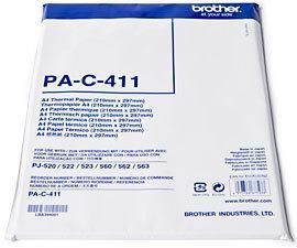 BROTHER Thermal Paper, termo papír, bílý, A4, 100 ks, PAC411, termosublimační