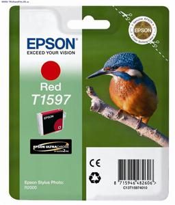 EPSON originální ink C13T15974010, red, 17ml, EPSON Stylus Photo R2000