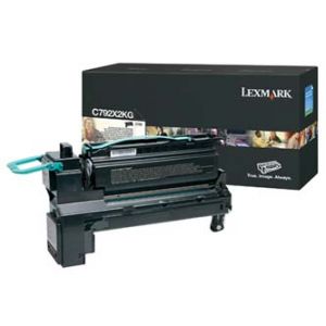 LEXMARK originální toner C792X2KG, black, 20000str., extra high capacity, LEXMARK C792de,