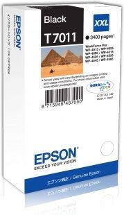 EPSON originální ink T7011 Black/Černý 3400str. EPSON WorkForce Pro WP4000, 4500 serie