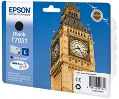 EPSON originální ink T7031 black, 1200str., EPSON WorkForce Pro WP4000, 4500 serie