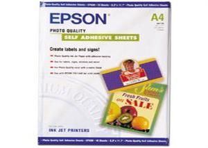 Fotopapír EPSON A4,Photo Quality Inkjet P. samolepící (10ks)