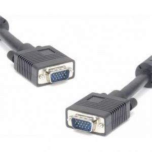 Kabel VGA (D-sub) M- VGA (D-sub) M, 5m, stíněný, černý, LOGO, blistr