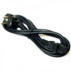 Síťový kabel 230V napájecí, CEE7 (vidlice)-C5, 2m, VDE approved, černý, LOGO, koncovka ve