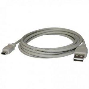 Kabel USB (2.0), USB A M- USB mini M (5 pin), 2m, černý, LOGO, blistr