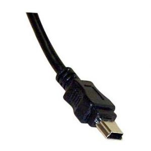 Kabel USB (2.0), USB A M- USB mini M (5 pin), 3m, černý, LOGO