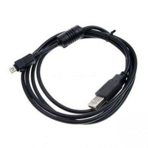 Kabel USB (2.0), USB A M- 12 pin M, 1.8m, černý, LOGO, blistr, OLYMPUS