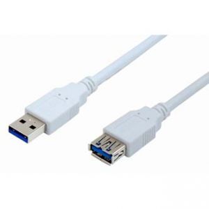 Kabel USB (3.0), USB A M- USB A F, 1.8m, černý