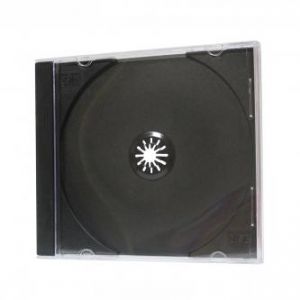 Box na 1 ks CD, černý, tenký, 5,2mm, balení/200ks, cena/1ks
