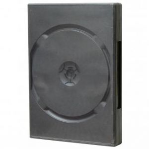 Box na 6 ks DVD, černý, 24mm