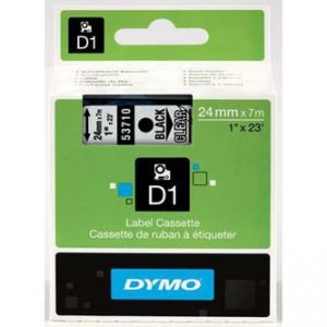 DYMO Originální páska D1 53710 24mm x 7m černý tisk/průhledný podklad