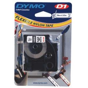DYMO Originální páska D1 16958 19mm x 3.5m černý tisk/bílý podklad