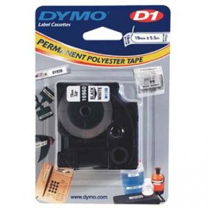 DYMO Originální páska D1 16960 19mm x 5.5m černý tisk/bílý podklad