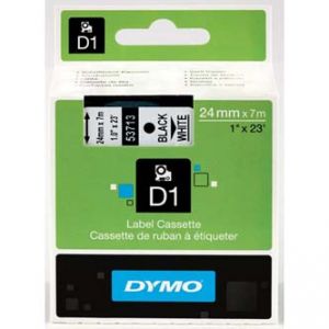 DYMO Originální páska D1 53713 24mm x 7m černý tisk/bílý podklad