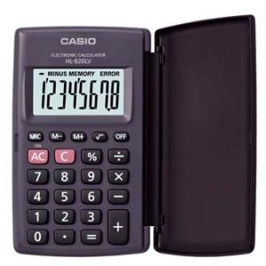 Kalkulačka CASIO HL 820LV BK, černá, kapesní, osmimístná