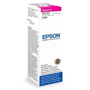 EPSON originální ink C13T67334A, magenta, 70ml, EPSON L800
